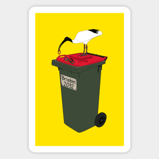 Brisbin Bin Chicken Mascot Magnet